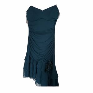 Y2K 2000s Vintage City Triangles Green Dress Size Small